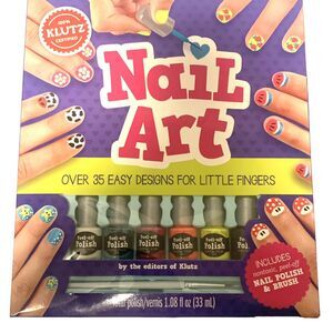 Klutz Nail Art Book Kit, New Designs, Includes Detailing Nail Brush